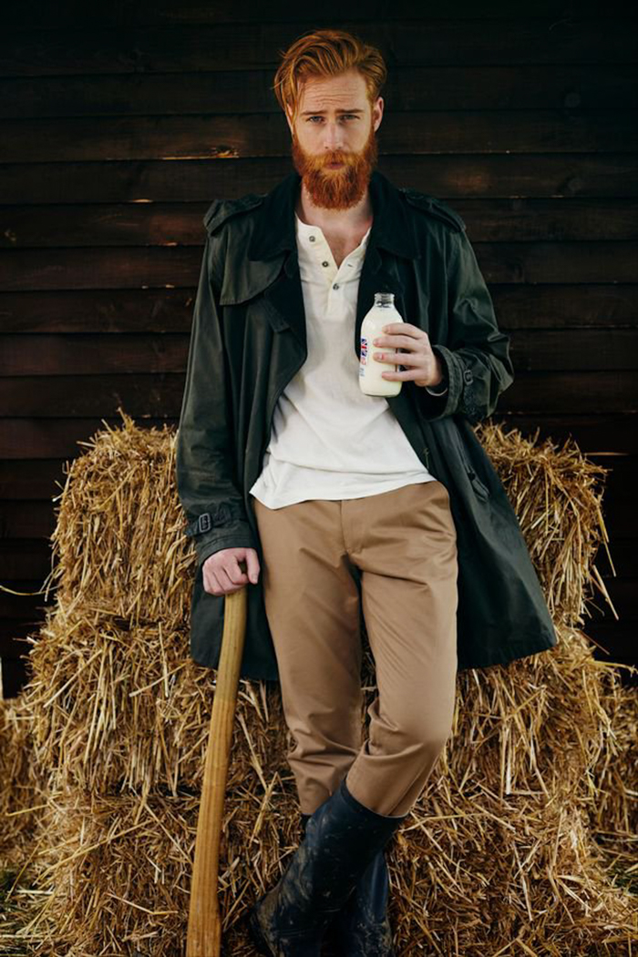 (Image: Adam Fussell/AMCK Models)  - please note this image is a supplied image and to be used at your own risk - Supply fee - Media Wales This is Gwilym Pugh. Or, rather, this was Gwilym Pugh in 2007 before he radically changed his look and became a top model. Founding your own business at the age of 21 is impressive, but Cardiff -born Gwilym's CV is unbelievable. And so is the fact that he dropped from 20 stones to 13.5 stones to become a successful model who has graced the pages of GQ and Hunger magazine and has worked with David Beckham. The 33-year-old, who played basketball for Wales at under-16 level and operated a life insurance company from his spare bedroom, put on weight while working from home and was prevented from training due to his knee injury. But now, Gwilym is gaining fans across the world thanks to his ginger bearded-look and urban-chic versus stylish explorer, on Instagram. And this is what he looks like now.