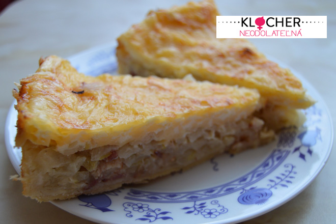 Cibuľový koláč so slaninou a strúhaným syrom/Zdroj: Klocher.sk