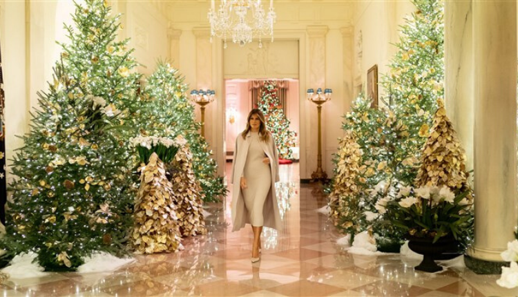 Vianočná výzdoba v Bielom dome - Melania Trump vsadila na luxus