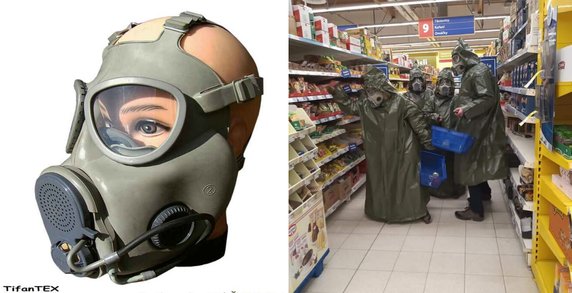 Ľudia v obave z koronavírusu nakupujú plynové masky.