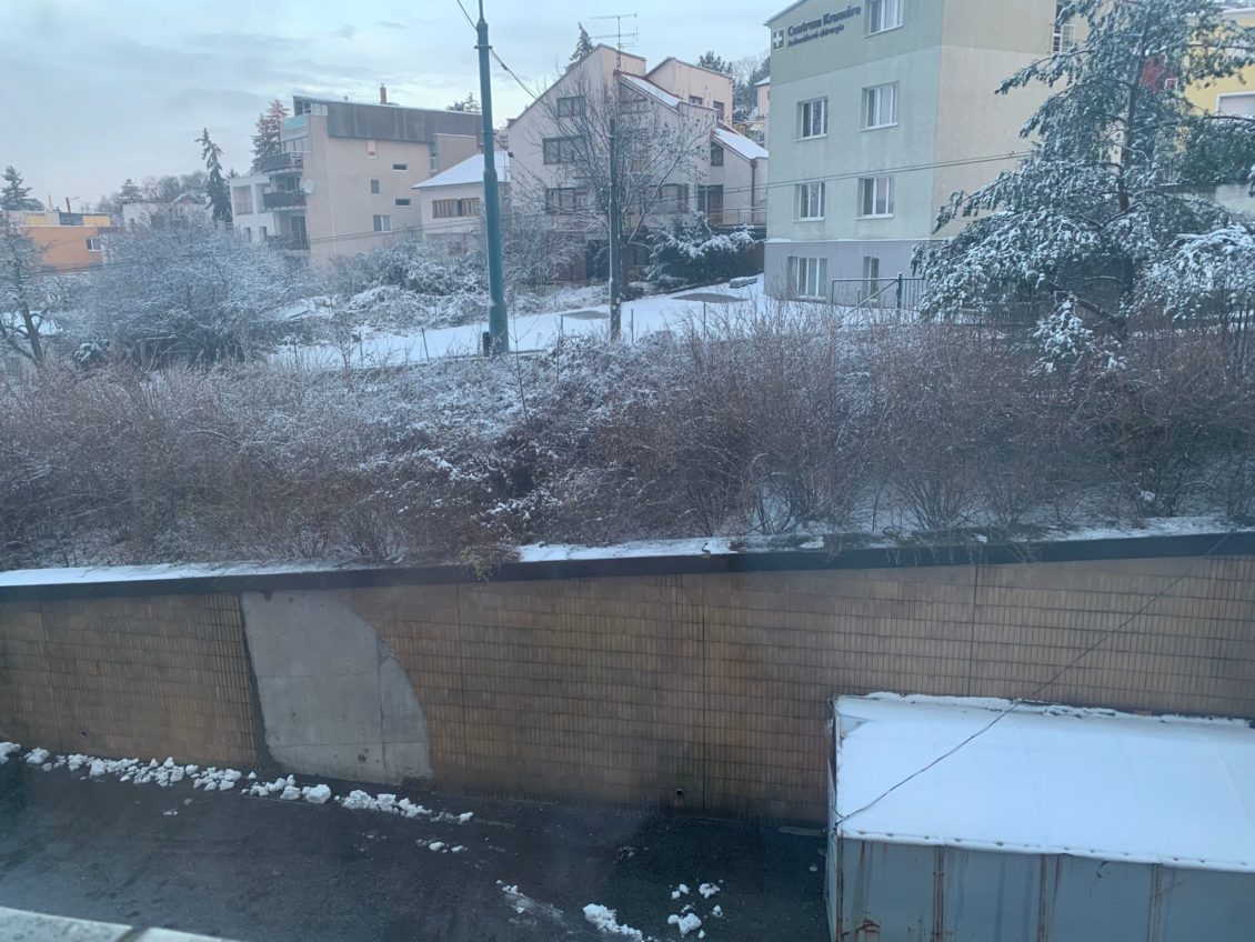 sneženie v Bratislave