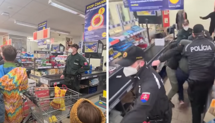 Incident v supermarkete