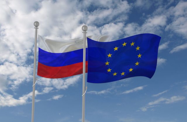 rusko europska unia vlajky x
